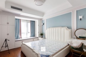 名悅簡歐風(fēng)格三居室臥室裝修實(shí)景案例